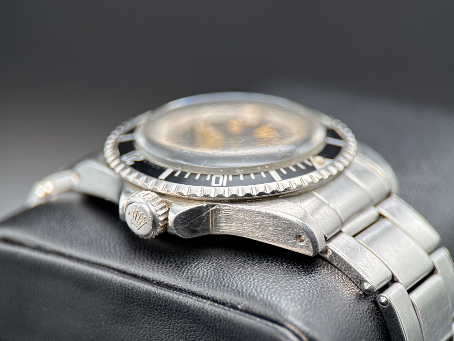 Vintage Rolex Submariner 5513 Black Meters First Dial Automatic 40mm Watch 19682