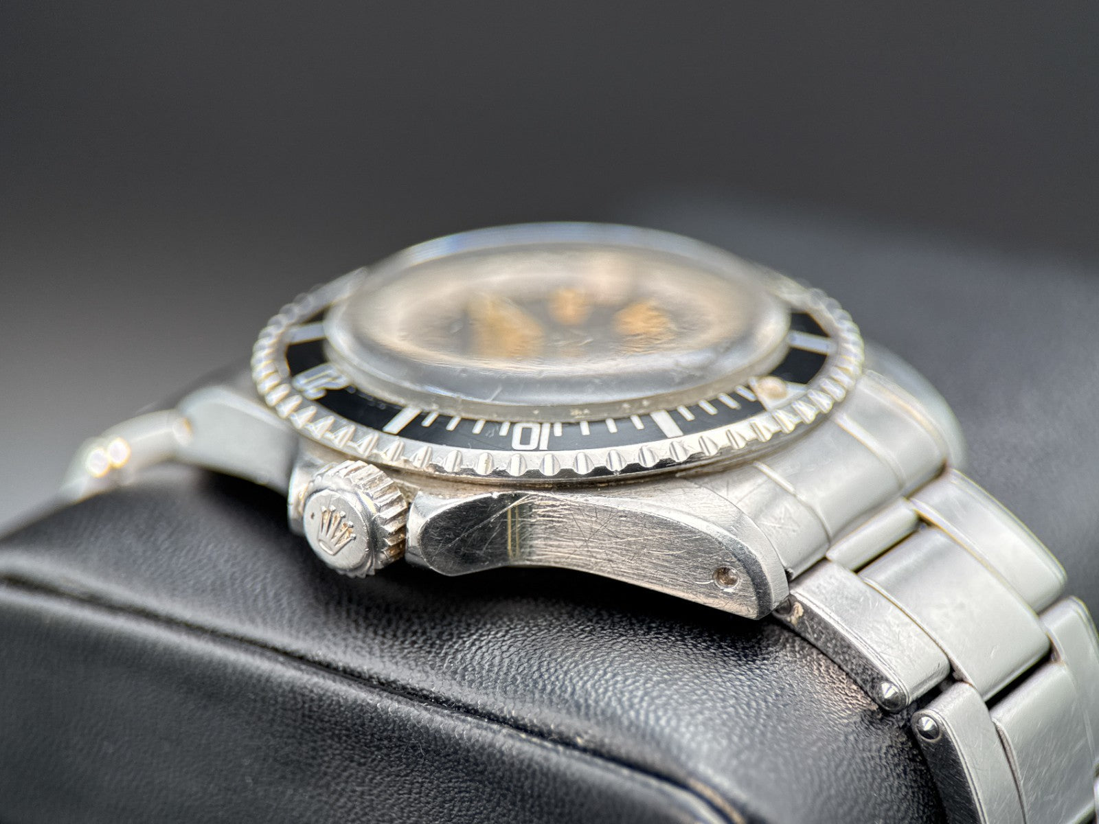 Vintage Rolex Submariner 5513 Black Meters First Dial Automatic 40mm Watch 19682