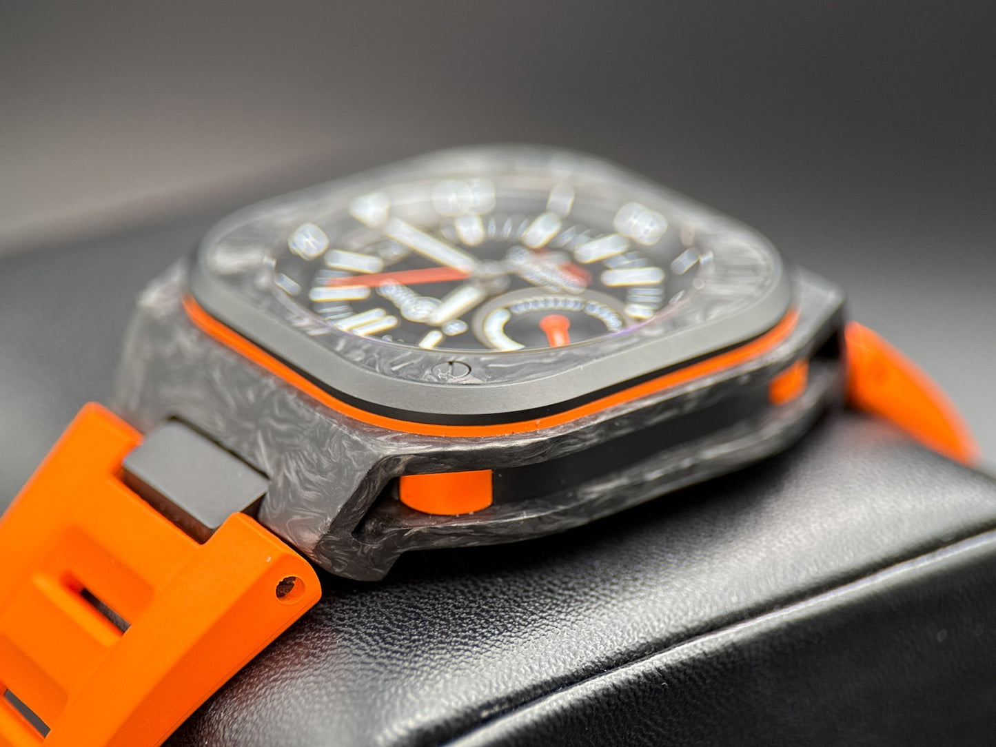 Bell & Ross BR-X5 Carbon Orange BRX5R-B0-TC/SRB Black Dial 41mm Watch - 20234