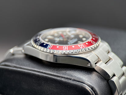 Rolex GMT-Master II 16710 Pepsi Black Dial Steel Oyster 40mm Watch - 20033