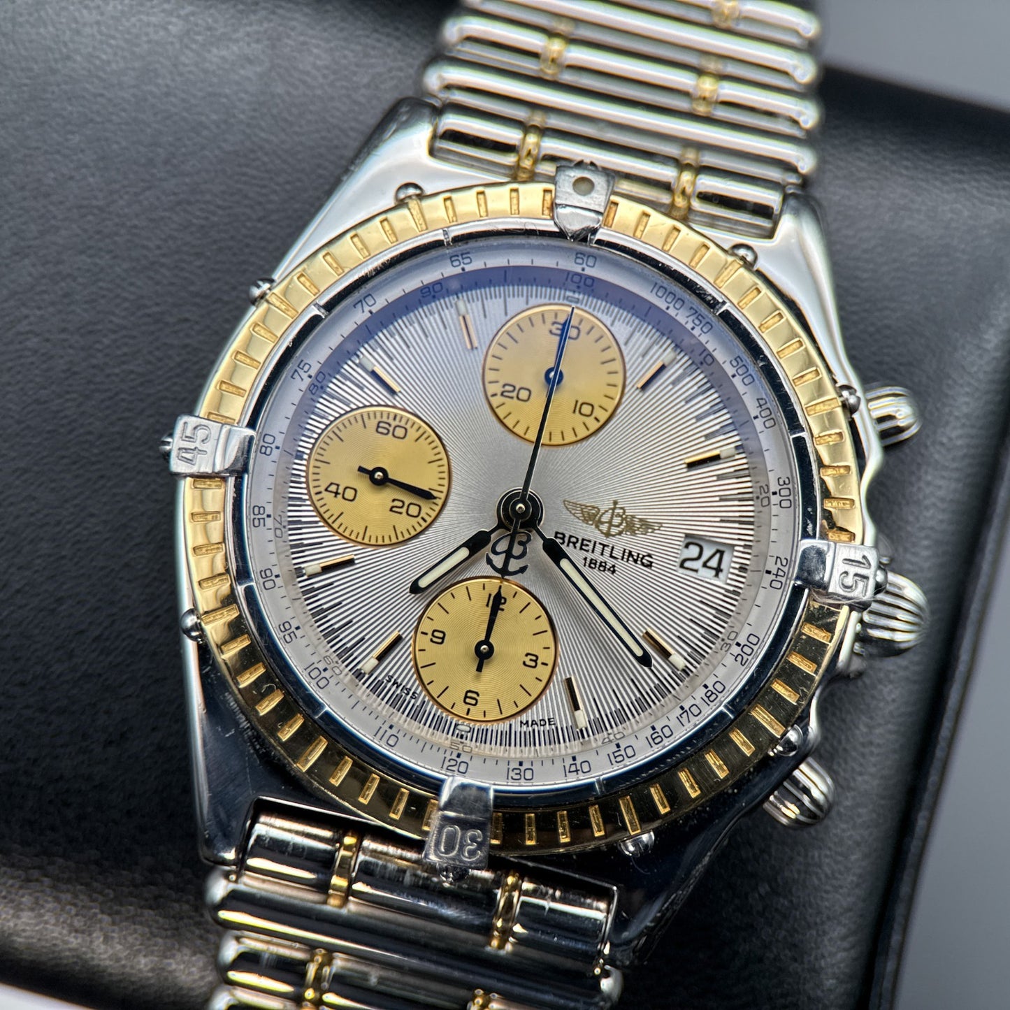 Breitling Chronomat D13047 Two-Tone 40mm Automatic Watch Complete Set 19920
