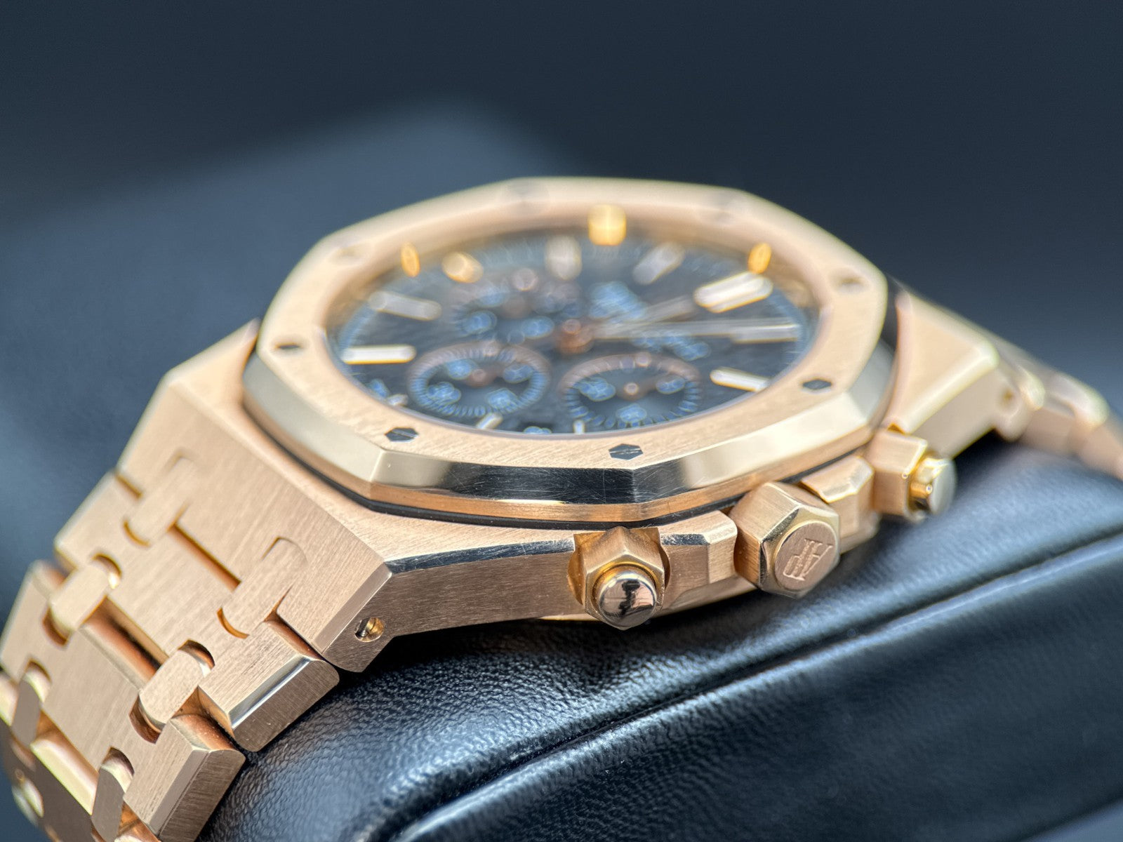 Audemars Piguet Royal Oak Chronograph 26320OR.OO.1220OR.01 Black Dial Rose Gold1