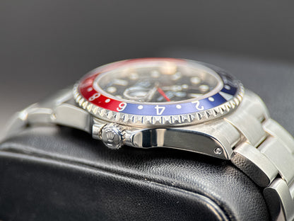 Rolex GMT-Master II 16710 Pepsi Black Dial Steel Oyster 40mm Watch - 20032