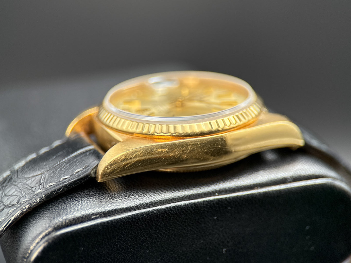 Vintage Rolex Day-Date 18038 Champagne Dial Yellow Gold Automatic 36mm Watch4