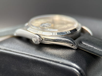 Rolex Datejust 1603 Rare "Bamboo" Engine Turned Bezel Vintage 36mm Watch2