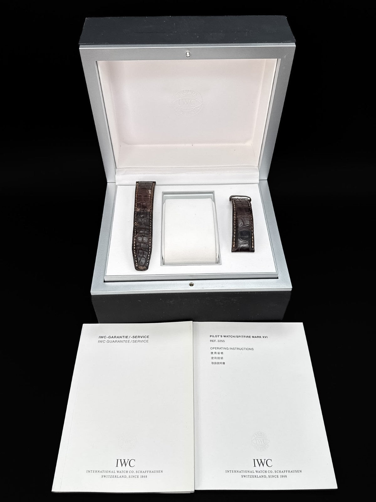 IWC Pilot's Watch Silver Men's Watch with Black Leather Strap - IW3255028