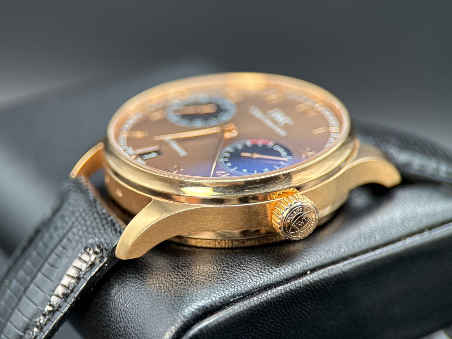 IWC Portuguese 7 Day Automatic IW5001-24 Brown Dial Rose Gold 42.3mm Watch1