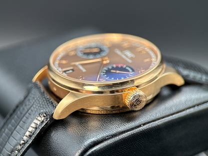 IWC Portuguese 7 Day Automatic IW5001-24 Brown Dial Rose Gold 42.3mm Watch1