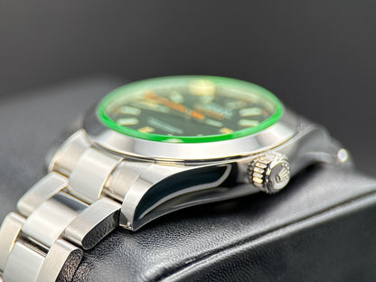 Rolex Milgauss 116400GV Black Dial Green Crystal Automatic 40mm Watch - 20221