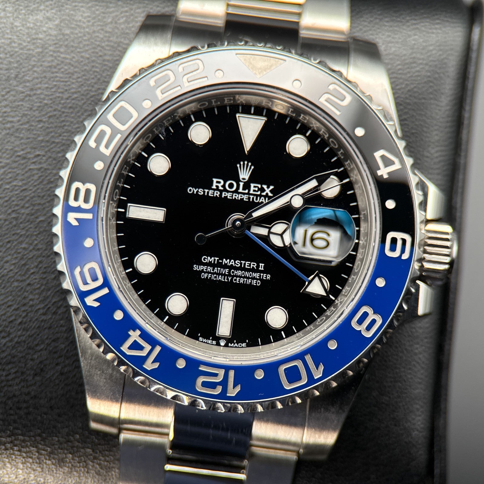 Rolex GMT-Master II 126710BLNR Batman Black Dial Automatic 40mm Watch ...