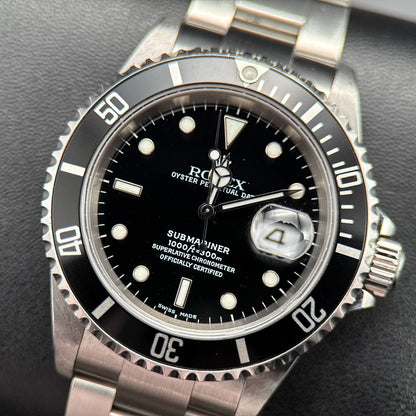 Rolex Submariner Date 16610 Black Dial Steel 40mm Automatic Watch - 20020