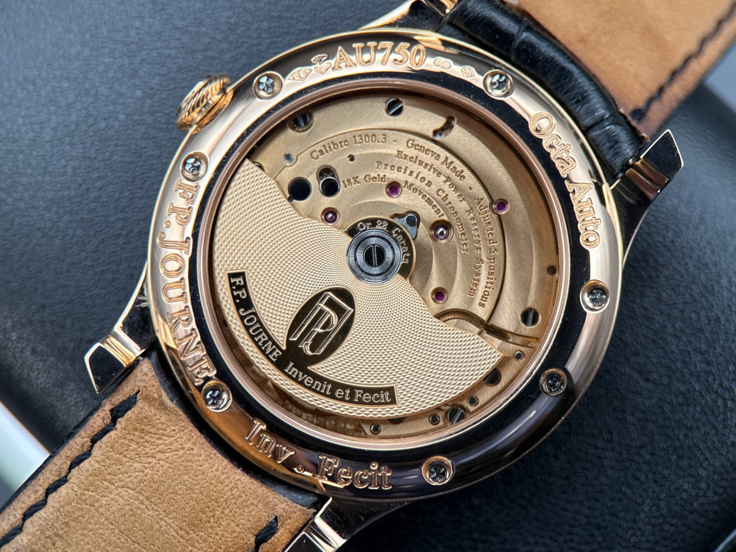 F.P. Journe Octa Automatique Lune Ref. AL Rose Gold Guilloché Silver Dial 40mm5