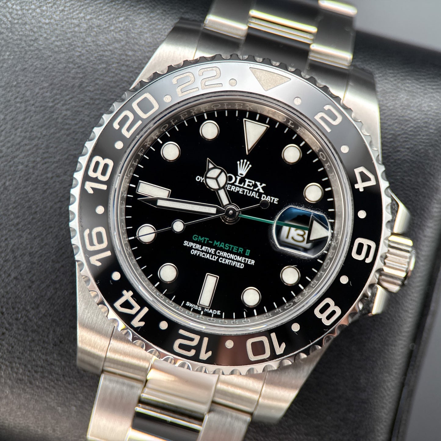 Rolex GMT-Master II 116710LN Black Dial Steel Oyster 40mm Automatic Watch - 20160