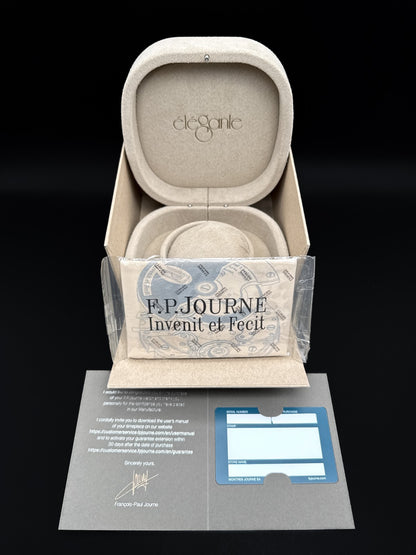 F.P.Journe Élégante 48 Ref. ELHT Titanium White Dial Watch Complete Set 202110