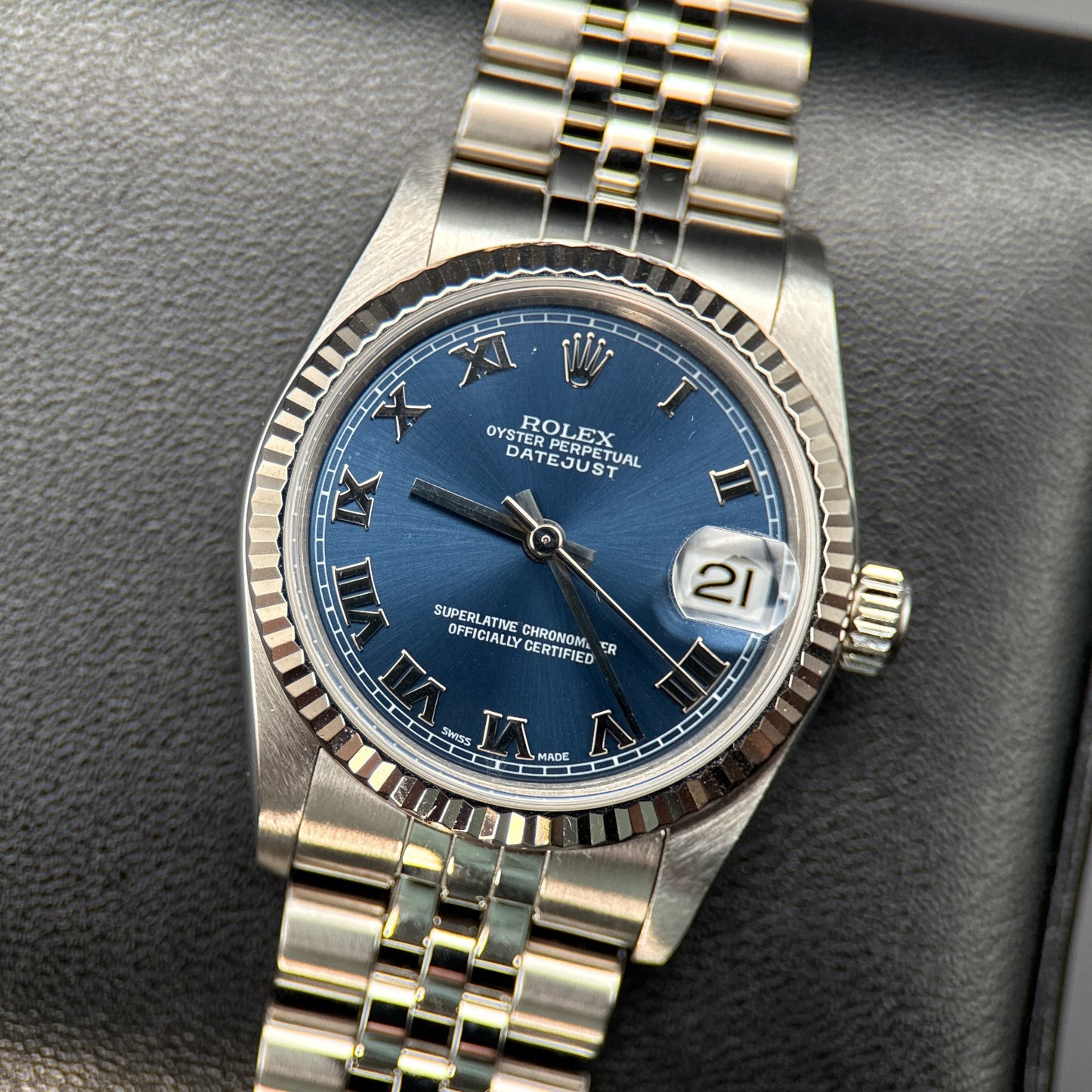 Rolex Datejust 78274 Blue Roman Dial Jubilee Automatic 31mm Watch - 20040