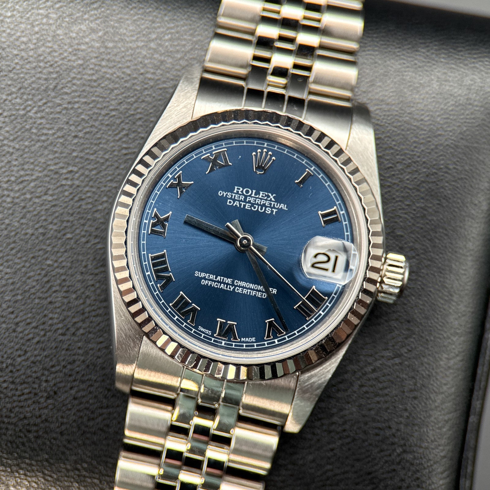 Rolex Datejust 78274 Blue Roman Dial Jubilee Automatic 31mm Watch - 20040