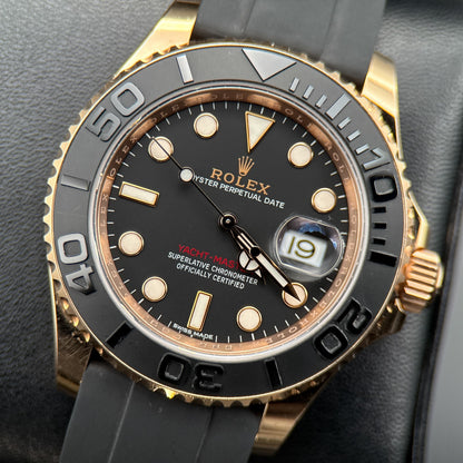 Rolex Yacht-Master 40mm 116655 Rose Gold Black Dial Automatic Watch - 20170