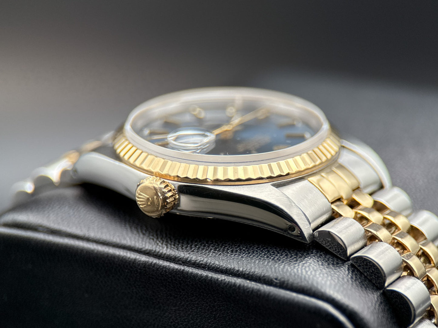 Rolex Datejust 16233 Blue Stick Dial Fluted Bezel Two-Tone Automatic 36mm Watch2