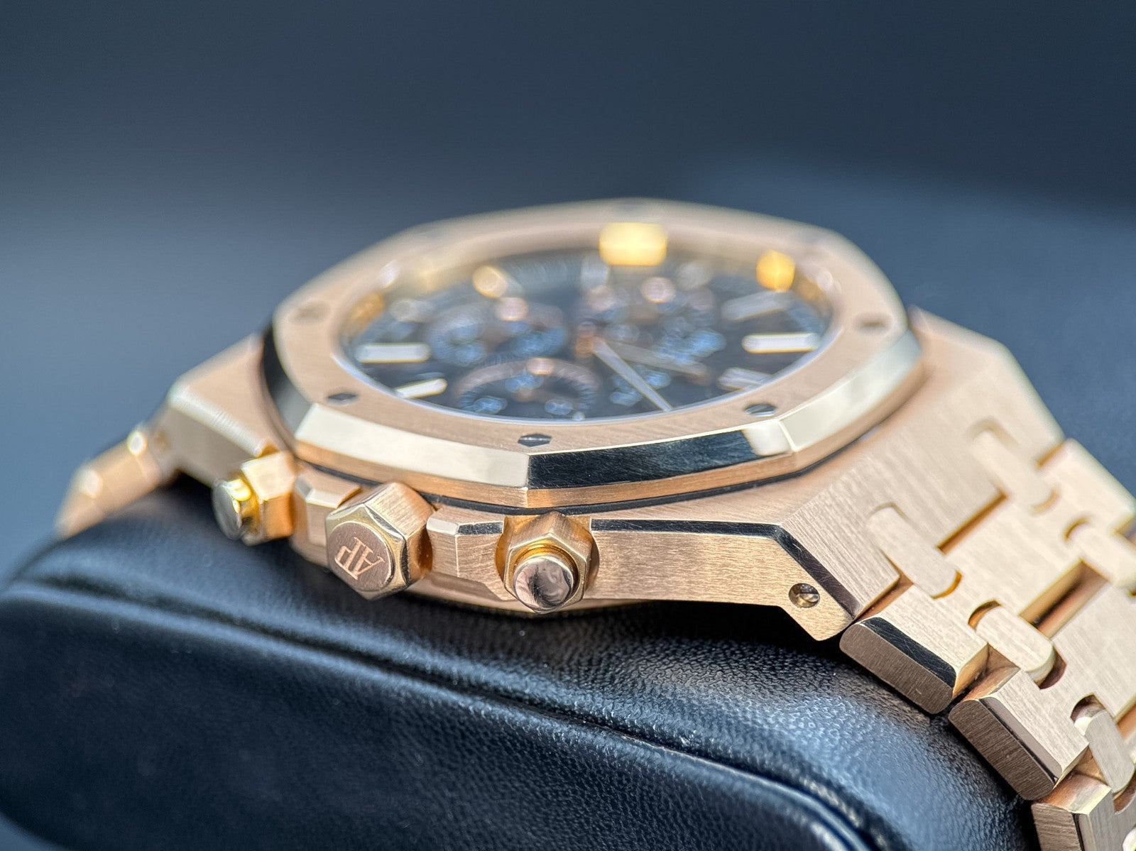 Audemars Piguet Royal Oak Chronograph 26320OR.OO.1220OR.01 Black Dial Rose Gold2
