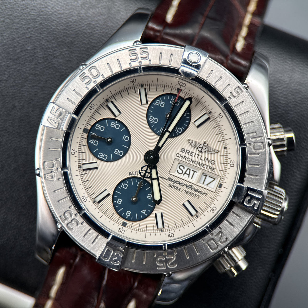 Breitling SuperOcean Chrono A13340 Silver/Blue Dial - photo 1 of 8