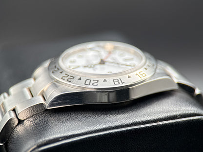 Rolex Explorer II White Dial 16570 Engraved Rehaut 40mm Automatic Watch - 20094