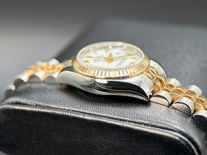 Rolex Lady Datejust 179173 White Dial Two-Tone Jubilee 26mm Watch - 20063