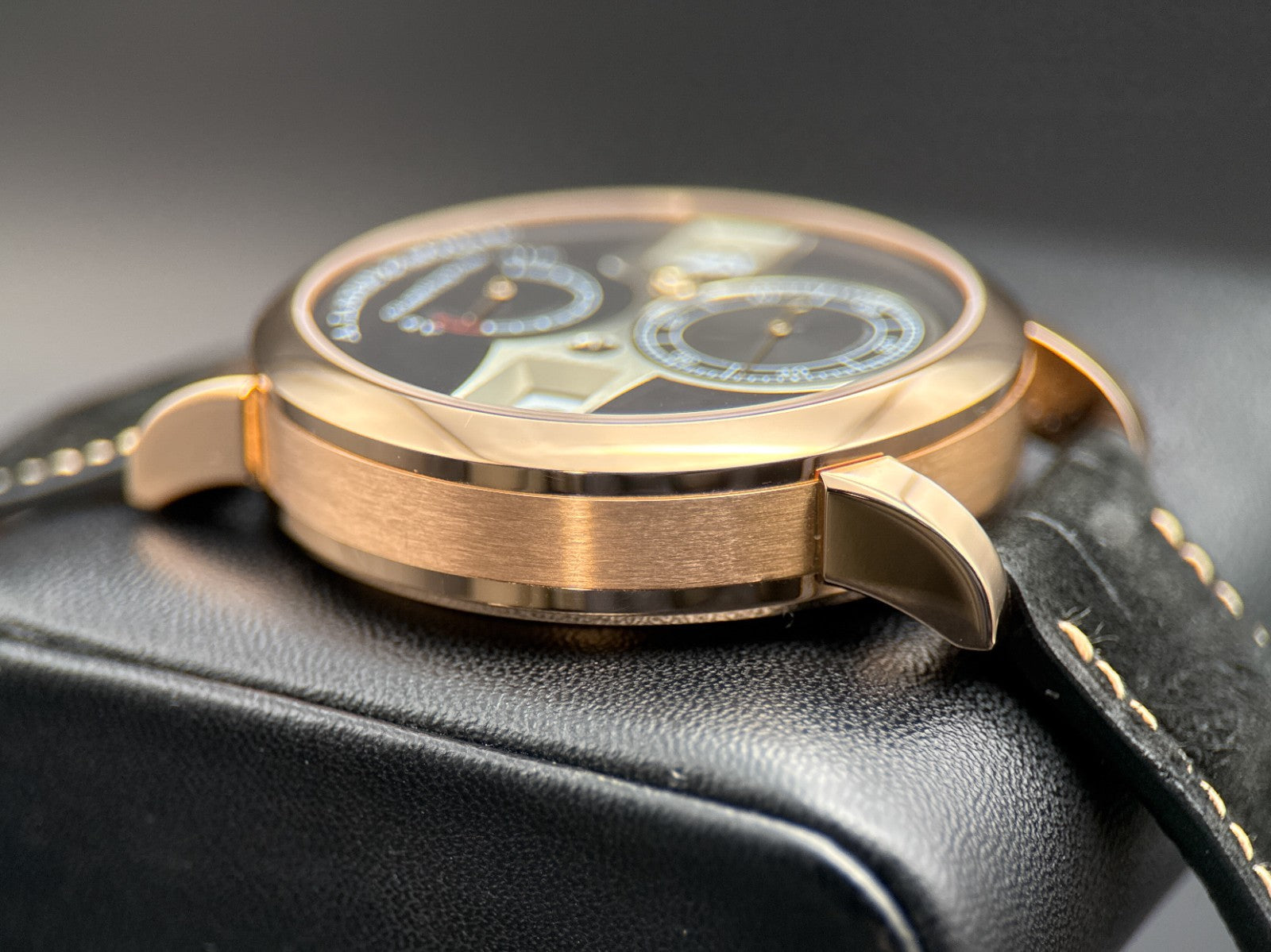 A. Lange & Söhne Zeitwerk 142.031 Rose Gold Black Dial Manual 41.9mm Watch 20233