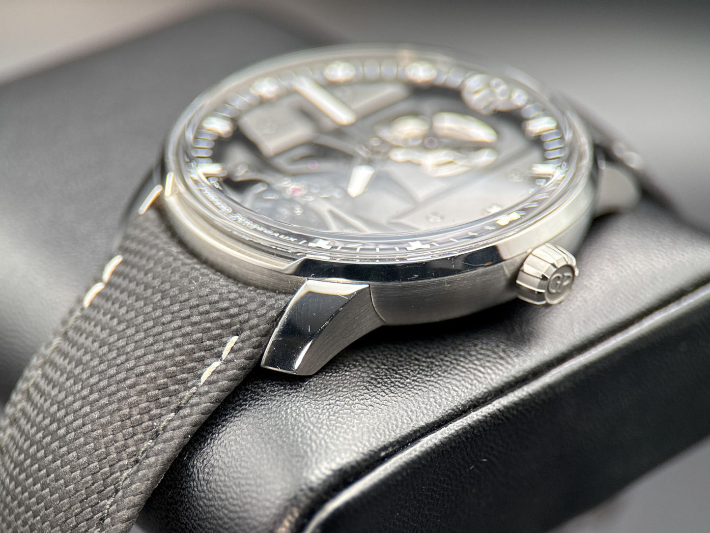 Girard Perregaux Free Bridge 82000 Openworked Dial Automatic 44mm Watch - 20236