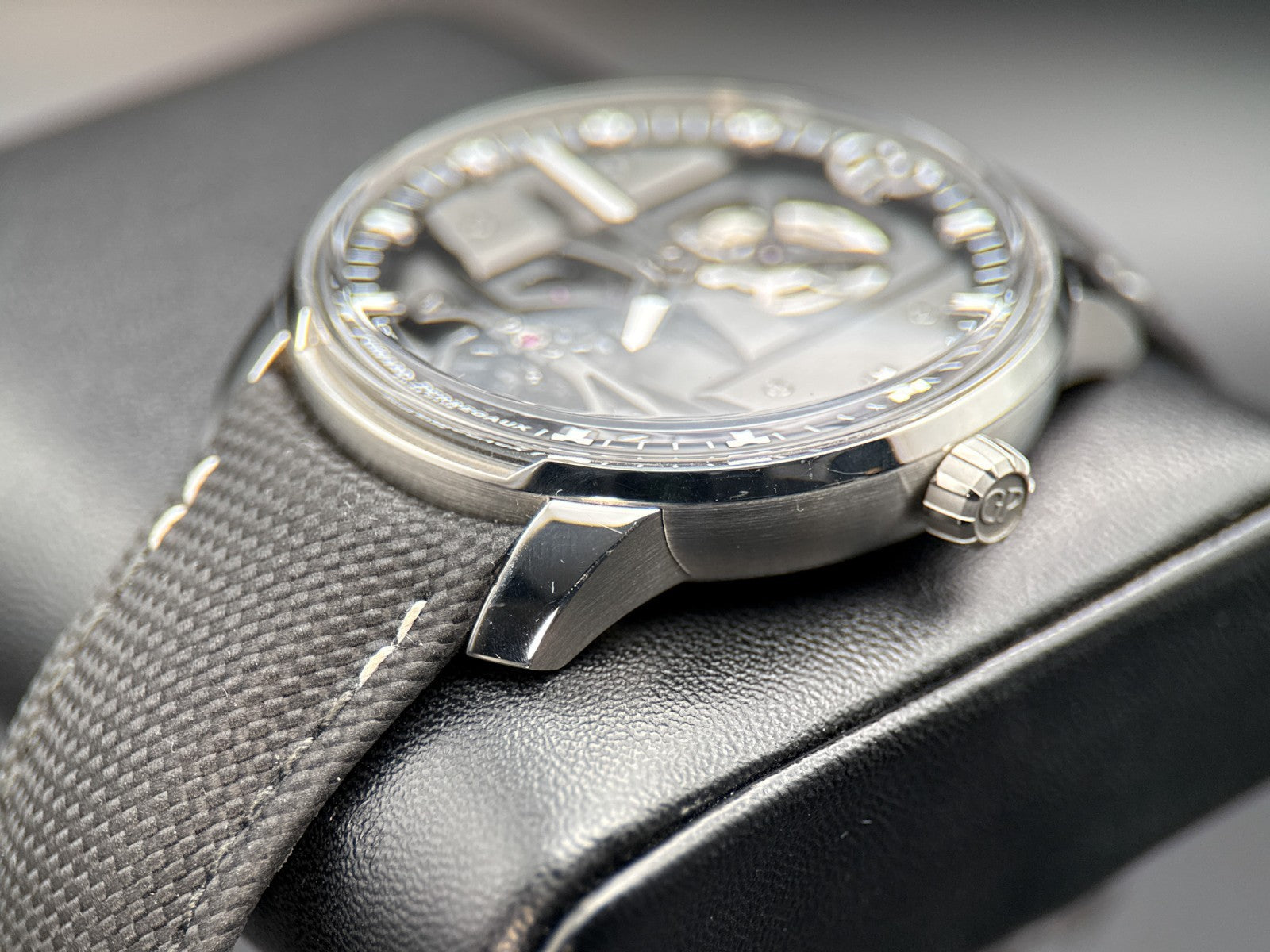 Girard Perregaux Free Bridge 82000 Openworked Dial Automatic 44mm Watch - 20236