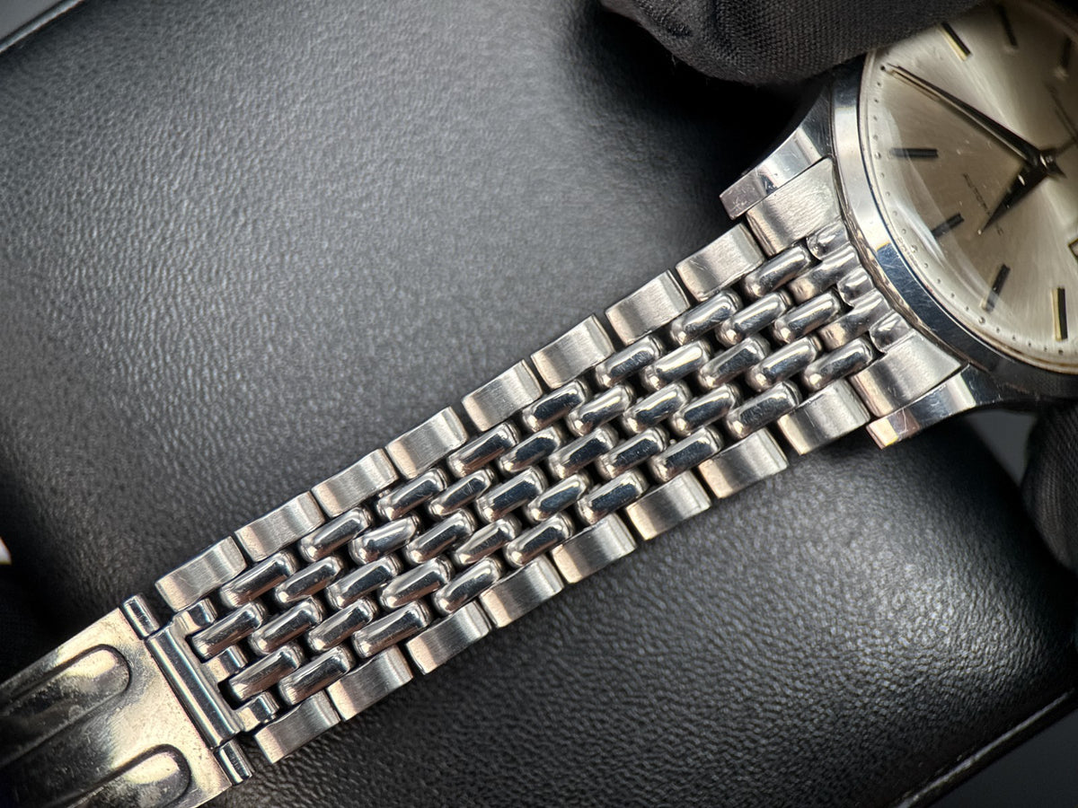 Vintage IWC 347A Silver Dial Steel Beads of Rice Bracelet 35mm Automatic Watch6
