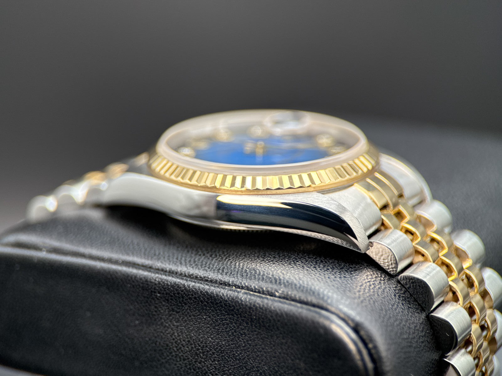 Rolex Datejust 16233 Blue Vignette Diamond Dial Jubilee 36mm Watch - 20023
