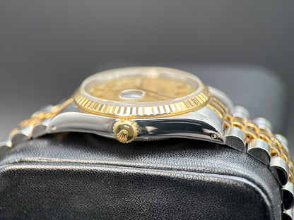 Rolex Datejust 16233 Champagne Dial Two-Tone Jubilee Automatic 36mm Watch - 19902