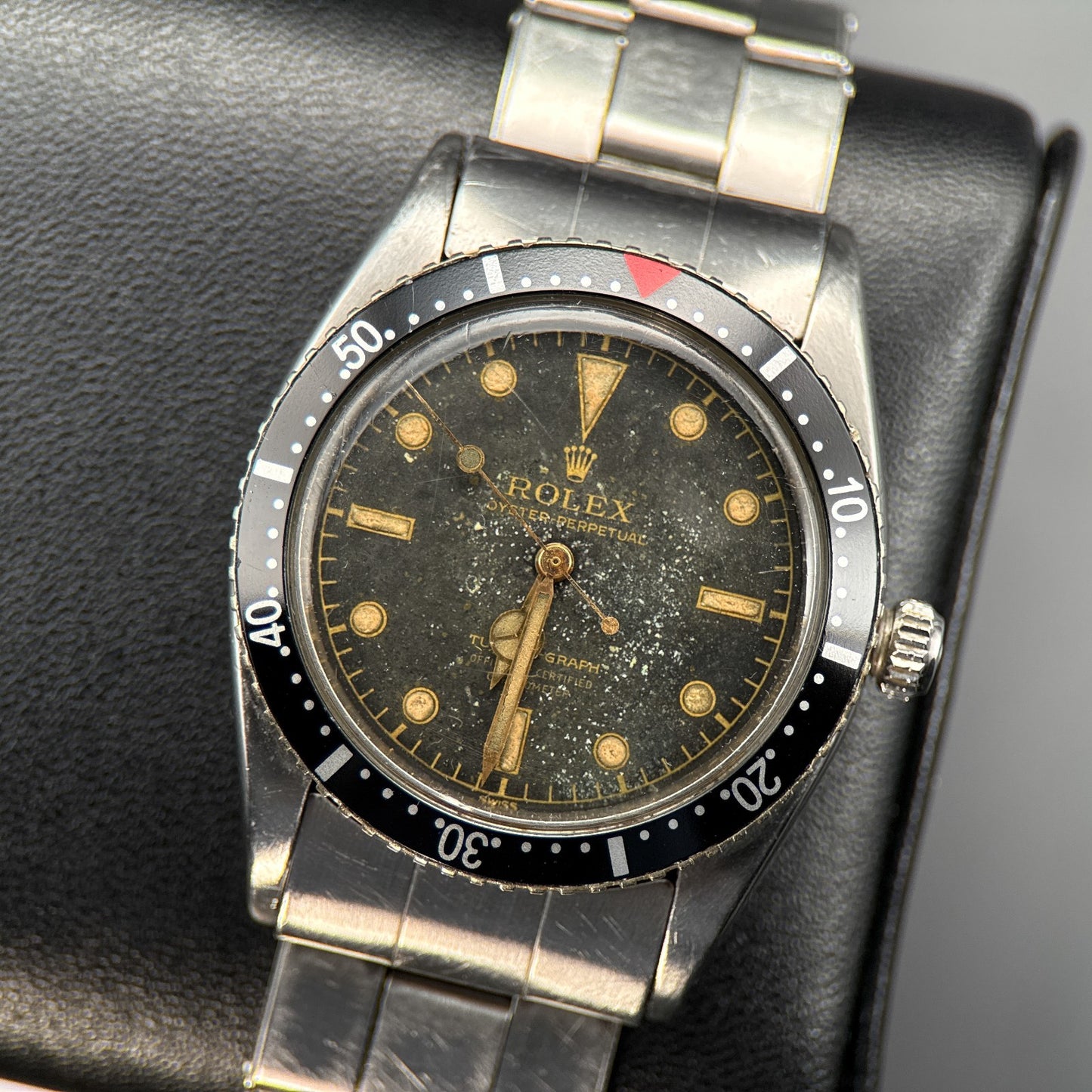 Vintage Rolex Turn-O-Graph 6202 Gilt Dial Automatic 36mm Stainless Steel Watch0