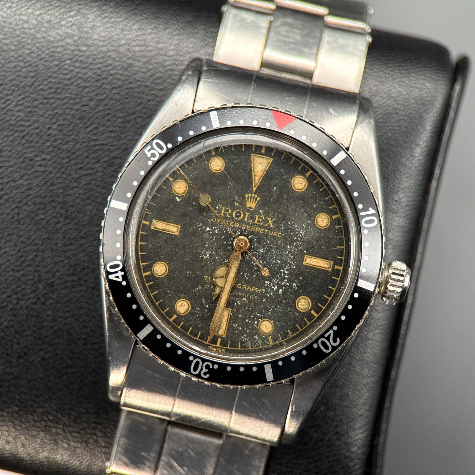 Vintage Rolex Turn-O-Graph 6202 Gilt Dial Automatic 36mm Stainless Steel Watch0