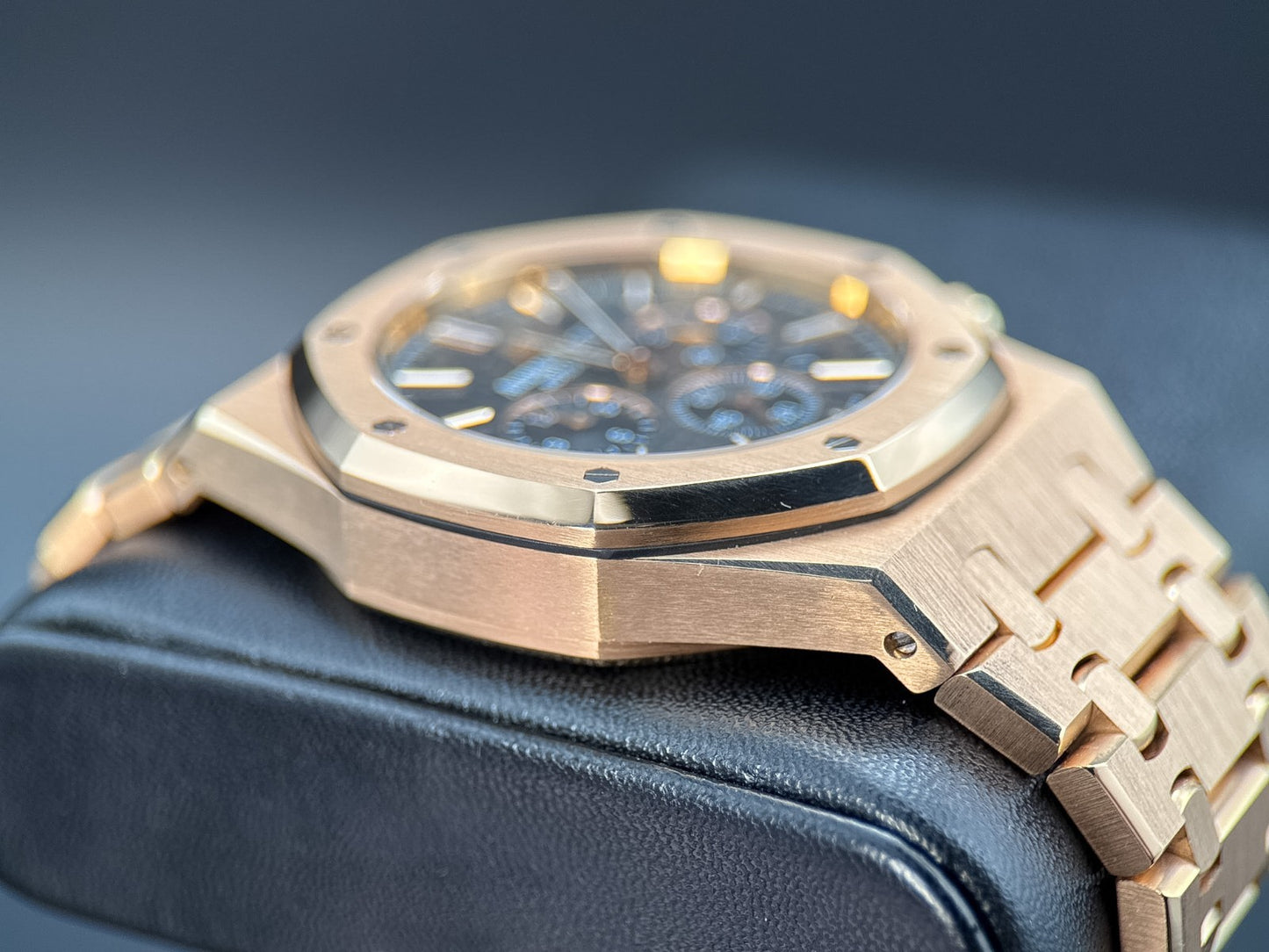 Audemars Piguet Royal Oak Chronograph 26320OR.OO.1220OR.01 Black Dial Rose Gold3