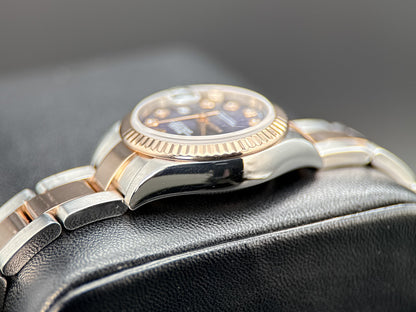 Rolex Lady-Datejust 279171 Purple Diamond Dial Two-Tone 28mm Automatic Watch4