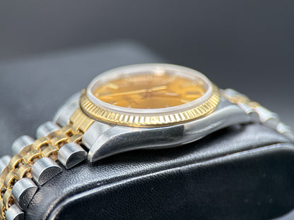 Rolex Oyster Perpetual 14233 Champagne Dial Two-Tone Automatic 34mm Watch3