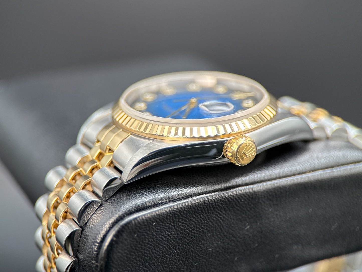 Rolex Datejust 16233 Blue Vignette Diamond Dial Jubilee 36mm Watch - 20021