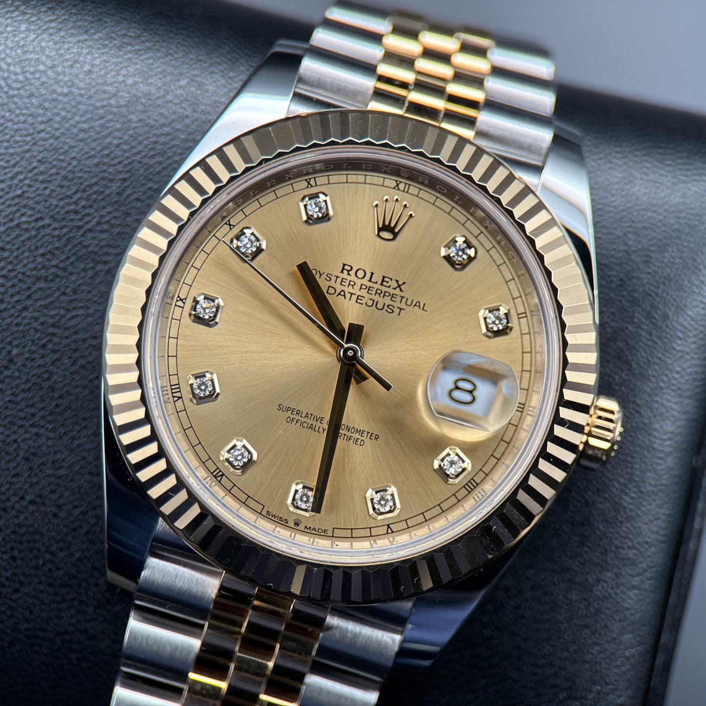 Rolex Datejust 126333 Champagne Diamond Dial 41mm Automatic Watch - 20220