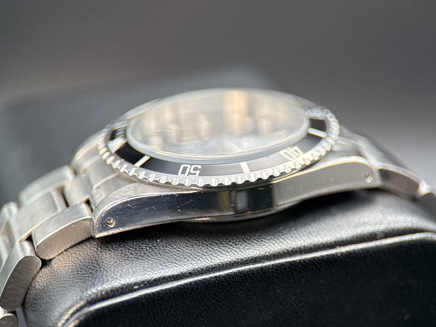 Vintage Rolex Submariner No-Date 5513 Black Spider Dial Complete Set - 19864