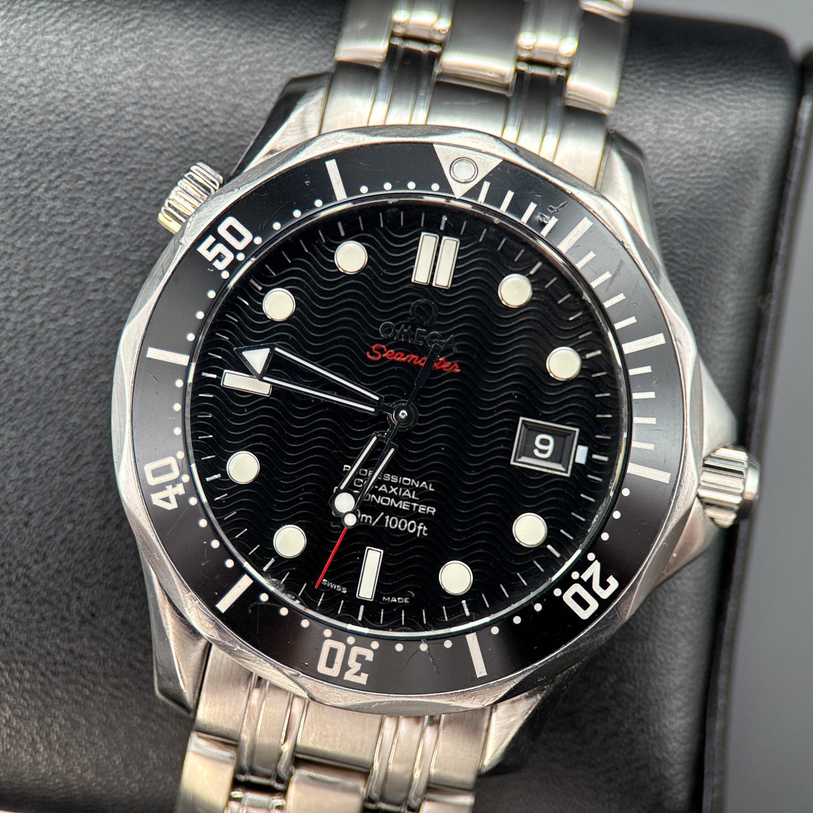 OMEGA Seamaster Diver 300M 168.1634 Black Wave Dial Steel 41mm Automatic Watch0