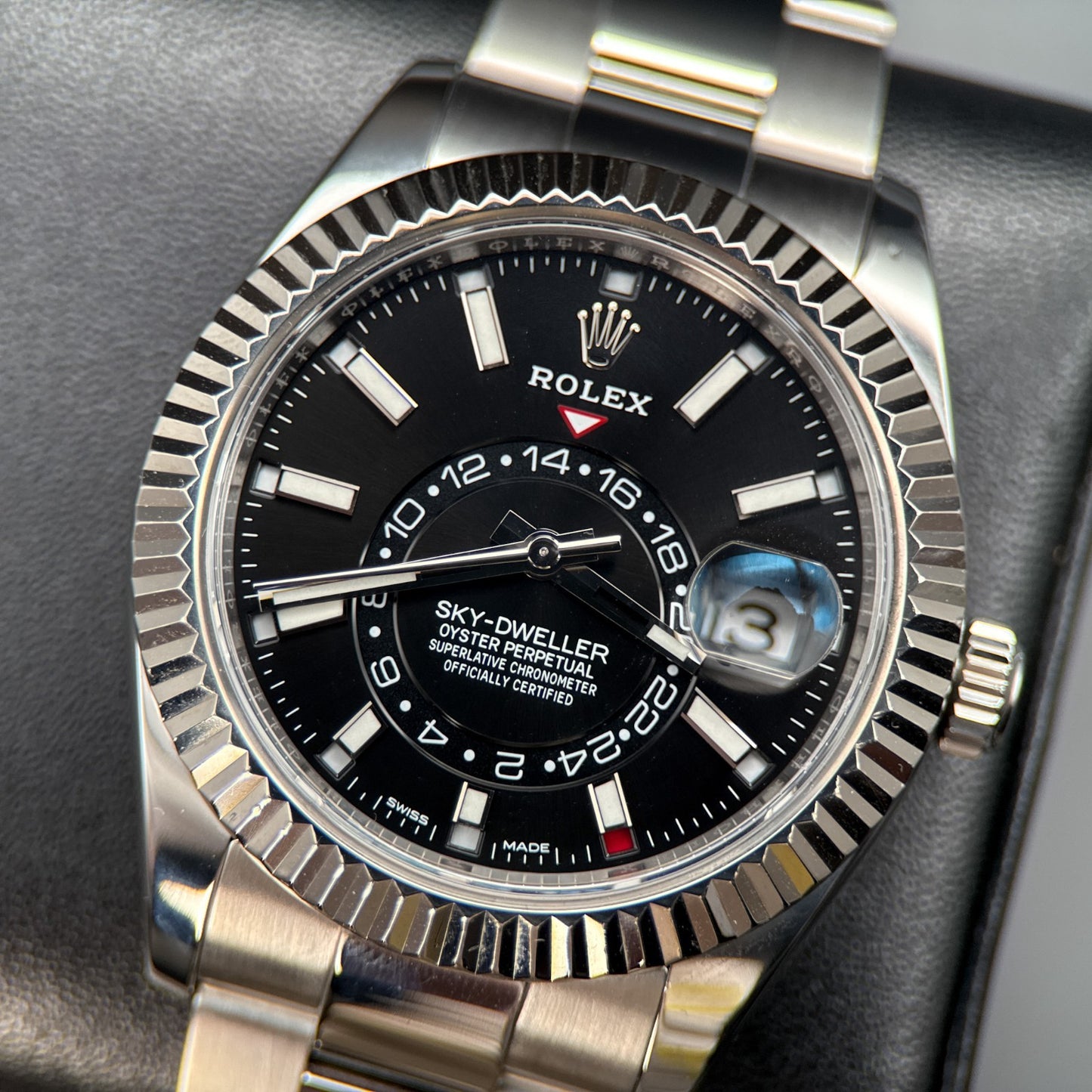 Rolex Sky-Dweller 326934 Black Dial Stainless Steel Automatic 42mm Watch - 20180