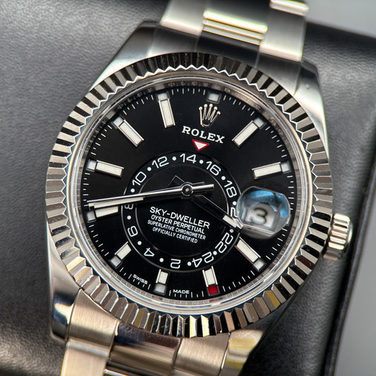 Rolex Sky-Dweller 326934 Black Dial Stainless Steel Automatic 42mm Watch - 20180