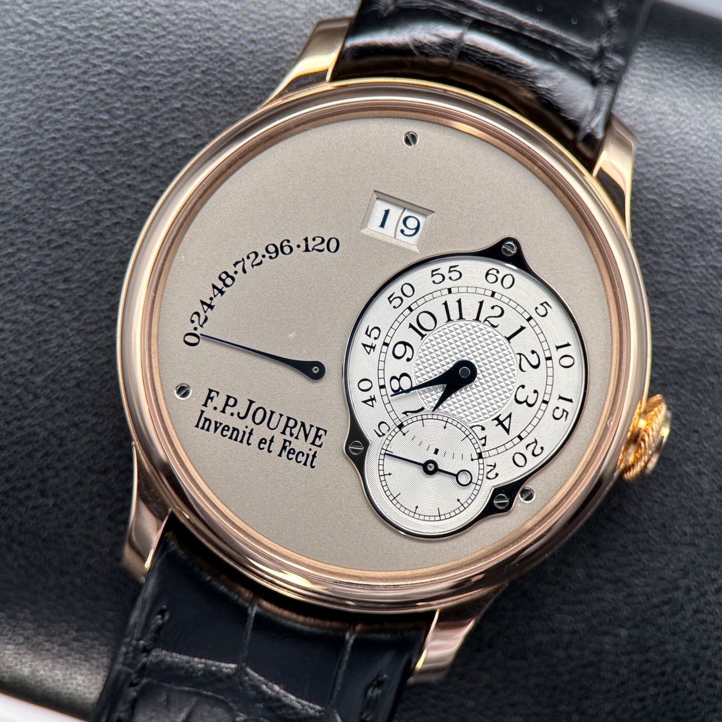 F.P.Journe Octa Reserve de Marche Rose Gold Silver Dial 38mm Watch - 20110