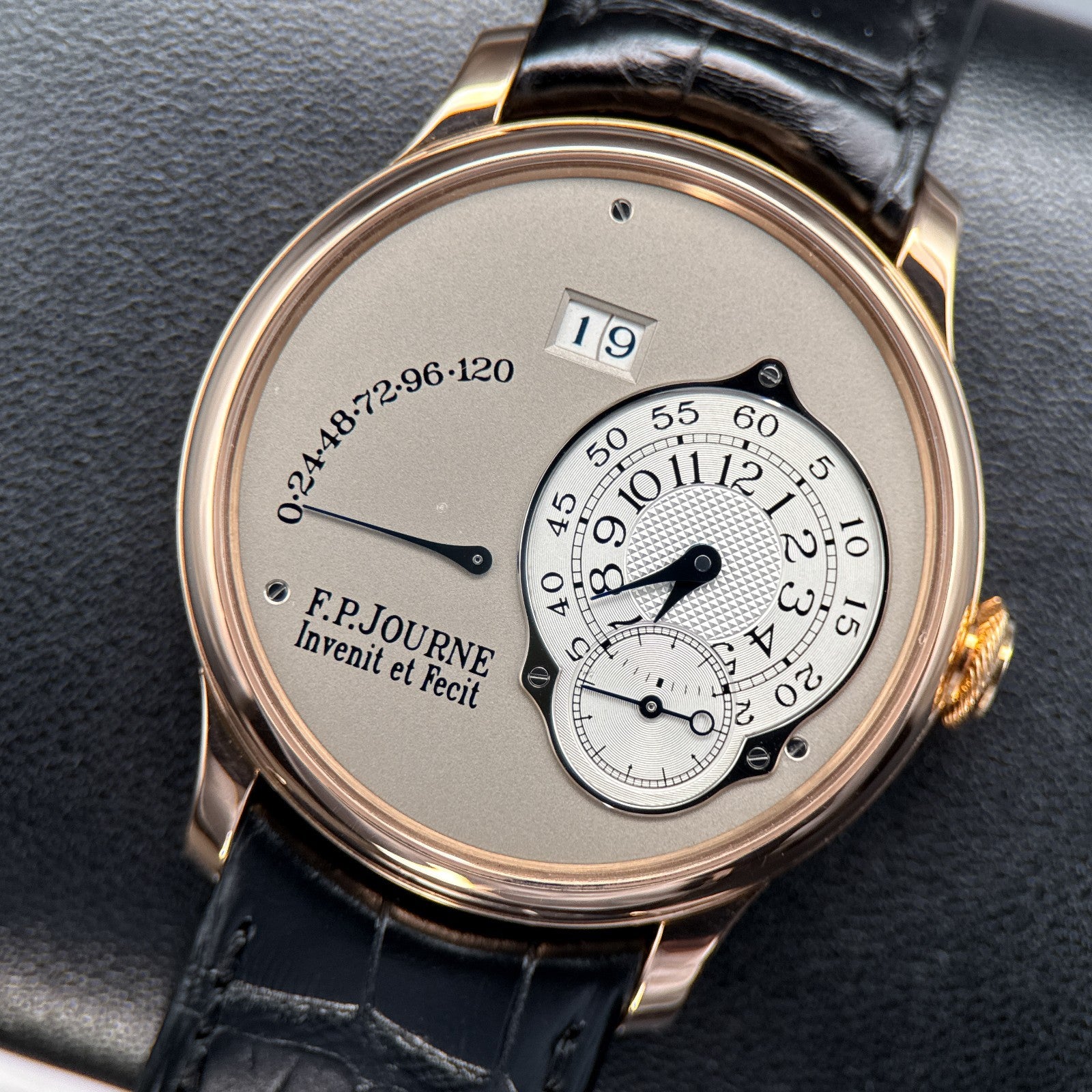 F.P.Journe Octa Reserve de Marche Rose Gold Silver Dial 38mm Watch - 20110