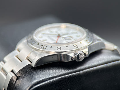 Rolex Explorer II White Dial 16570 Engraved Rehaut 40mm Automatic Watch - 20091