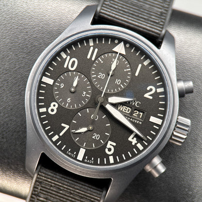 IWC Pilot's Watch Chronograph Top Gun IW388106 Black Dial 41mm Watch - 20240