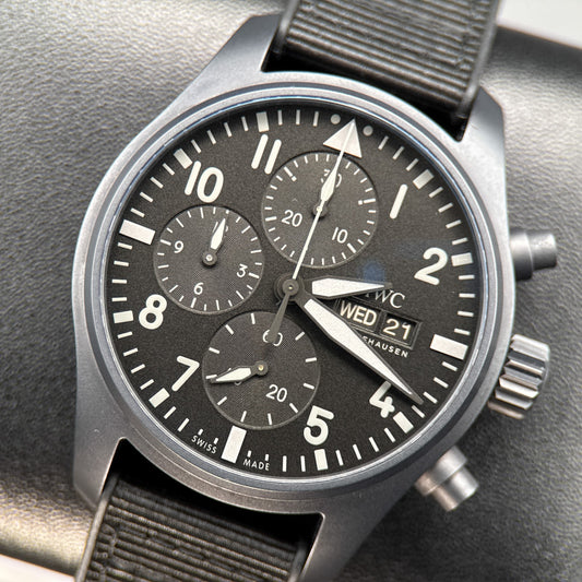 IWC Pilot's Watch Chronograph Top Gun IW388106 Black Dial 41mm Watch - 20240
