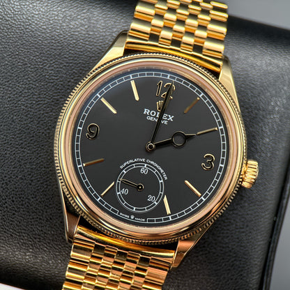 Rolex Perpetual 1908 52508 Black Dial Yellow Gold 39mm Watch - 20260