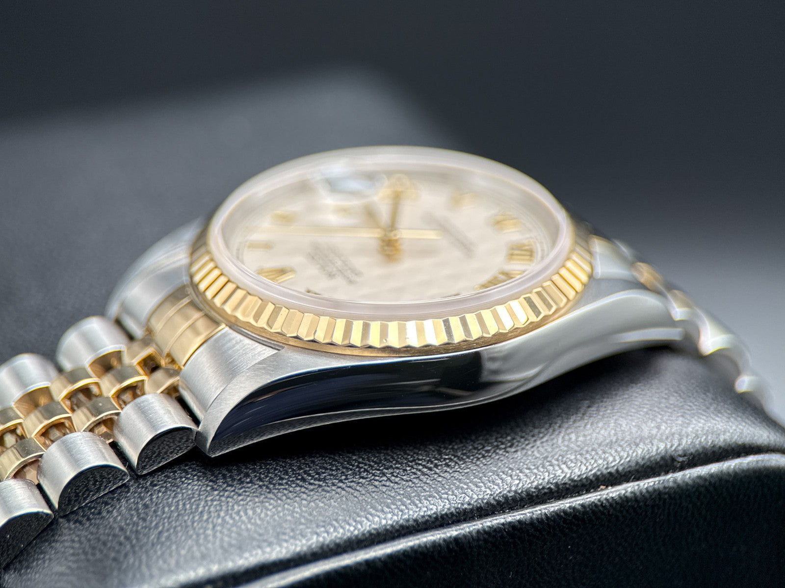 Rolex Datejust 16233 Ivory Pyramid Dial Two-Tone Automatic 36mm Watch4